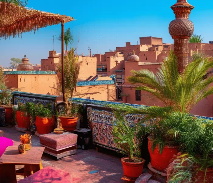 roof top restaurant in marrakech