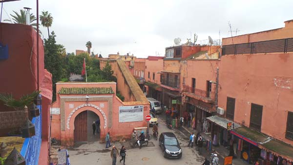 View of the Mellah in Marrakech